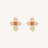 Sichuan Pepper Cross Earrings