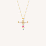 Cross Clover Necklace