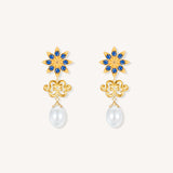 Star Anise Pearl Earrings