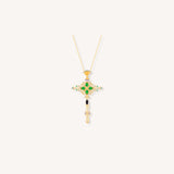 Cross Clover Necklace