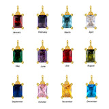 Luméclat Birthstone Letter Charm Necklace