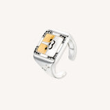 Cute Corgi Adjustable The Couple Ring