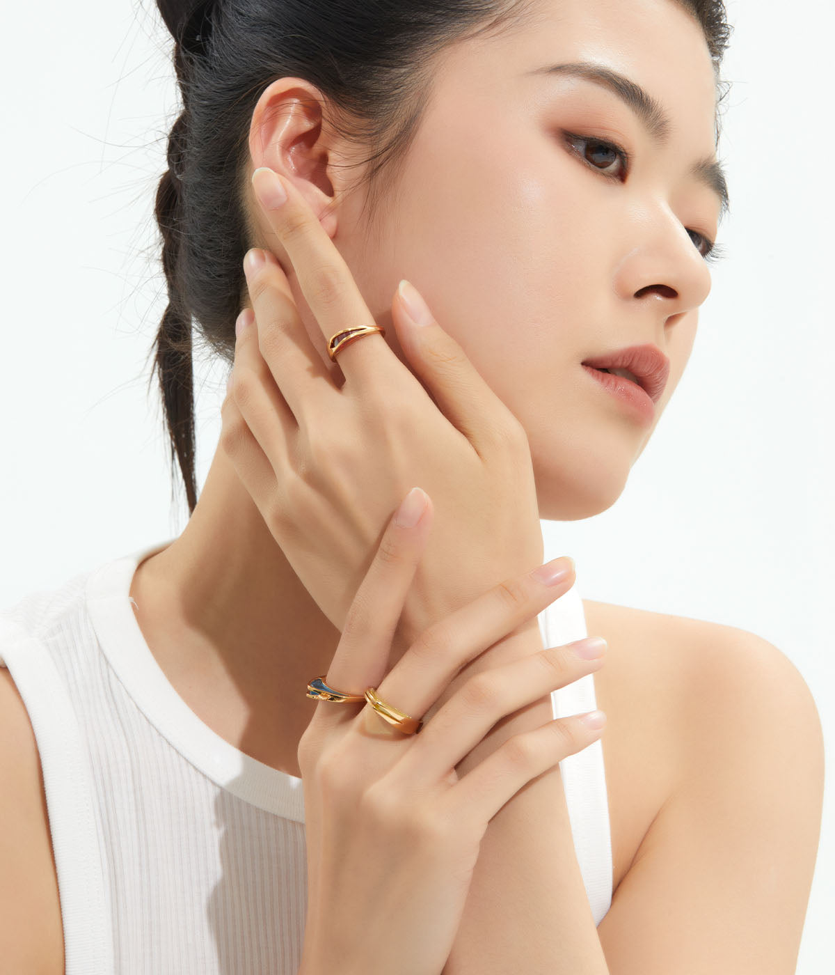 Camel Lead Rings Echoes of the Desert: Camel Bell Stacking Rings – Grace Hui Jewelry