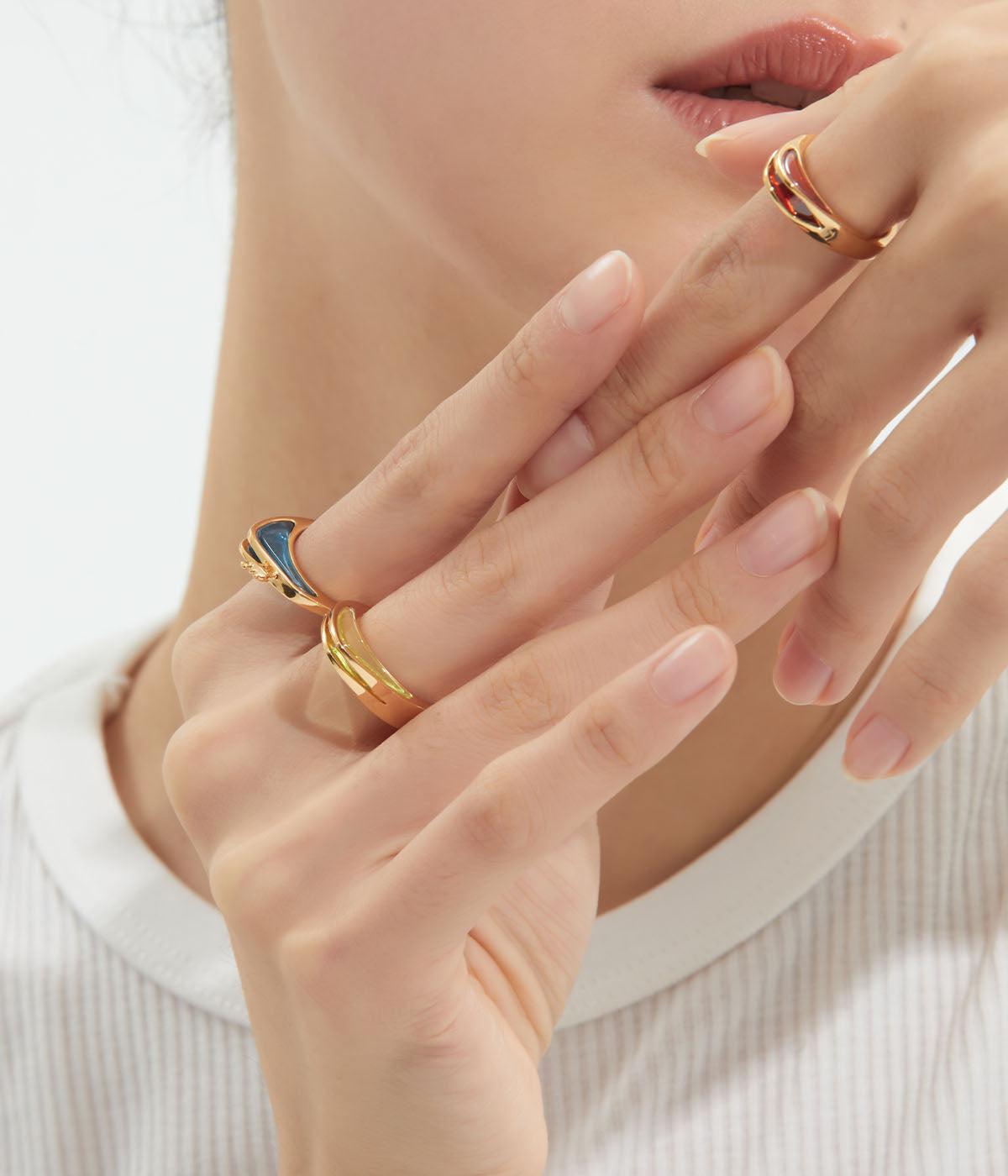 Camel Lead Rings Echoes of the Desert: Camel Bell Stacking Rings – Grace Hui Jewelry