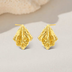 Luméclat Irregular Geometric Pleated Earrings
