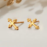 Luméclat Cross Stud Earrings