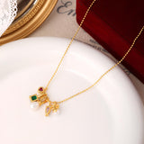 Luméclat Multi-Color Gemstone Charm Necklace