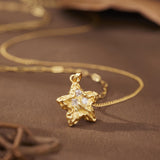 Luméclat Pentagon-shaped Moissanite Pendant Necklace