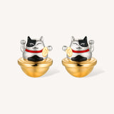 Rich Cat Earrings