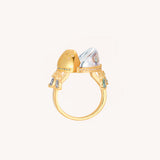 Sands & Crescent Moon Ring