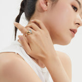 Sands & Crescent Moon Ring