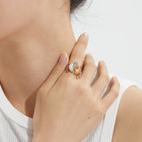 Sands & Crescent Moon Ring
