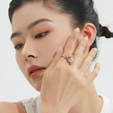 Sands & Crescent Moon Ring