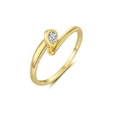 Luméclat Teardrop Moissanite Ring