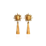 Luméclat Vintage Sculptural Sunflower Earrings