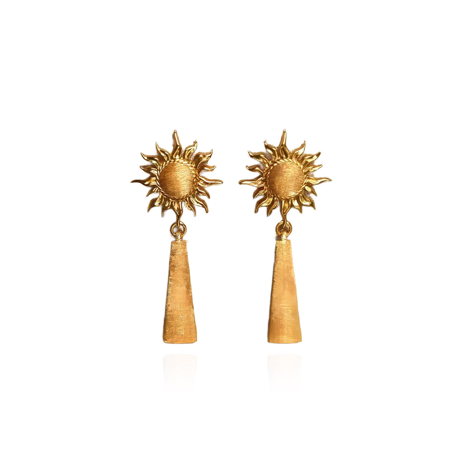 Luméclat Vintage Sculptural Sunflower Earrings