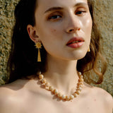 Luméclat Vintage Sculptural Sunflower Earrings