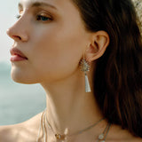 Luméclat Vintage Sculptural Sunflower Earrings