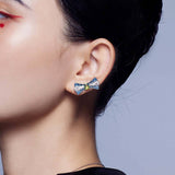 Grace Hui Hui Wen Pattern Stud Earrings