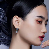 Grace Hui Hui Wen Pattern Stud Earrings